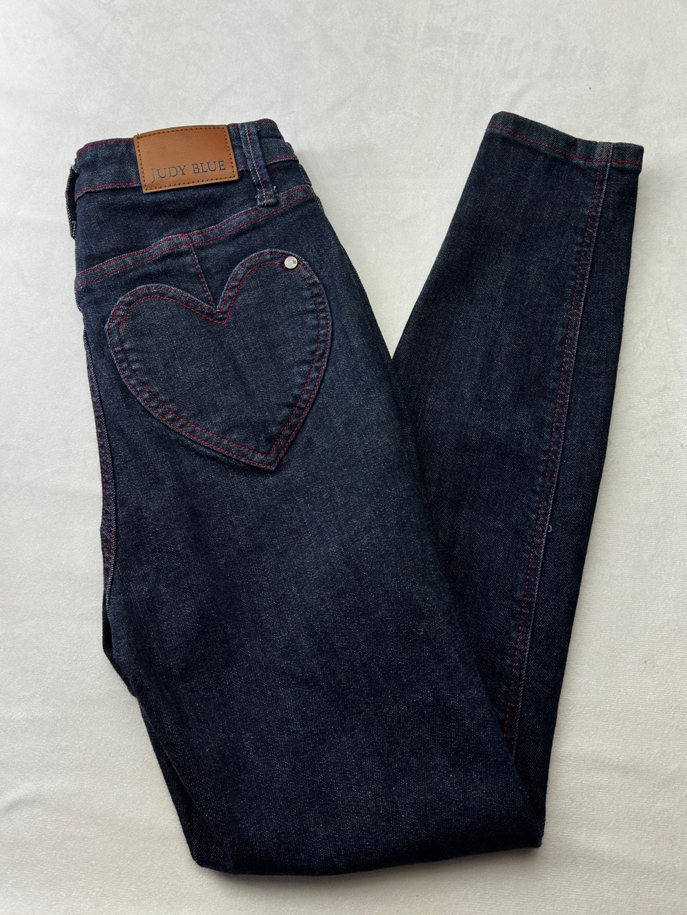 Judy Blue Skinny Fit Jeans Womens Hearts & Love Valentines High Rise Regular